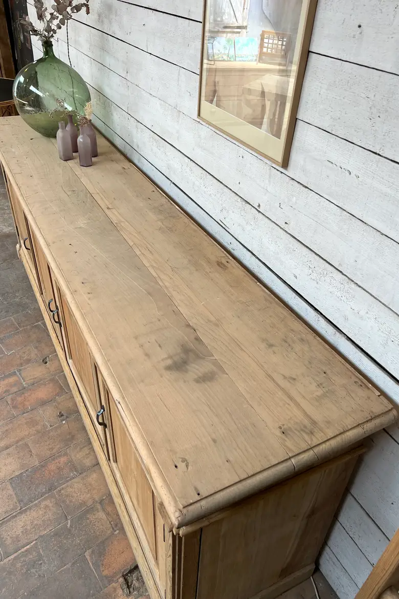 Grand buffet enfilade en sapin 20e