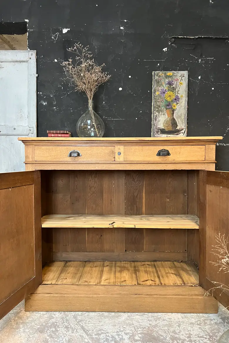 Grand buffet parisien en chêne Début XXème