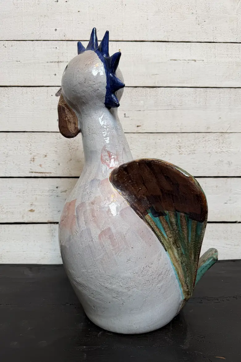 Grand coq en céramique – années 80