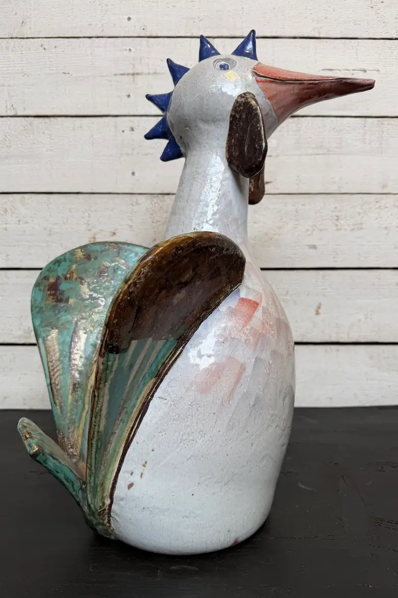 Grand coq en céramique – années 80