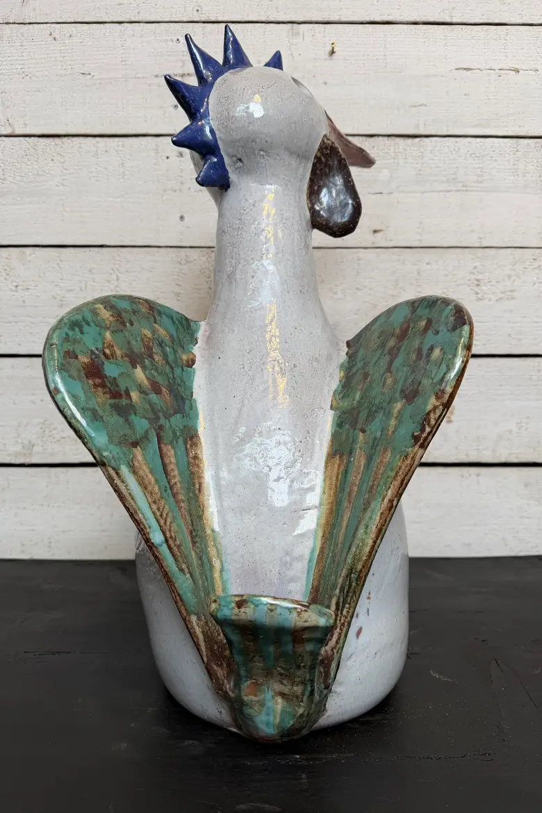 Grand coq en céramique – années 80