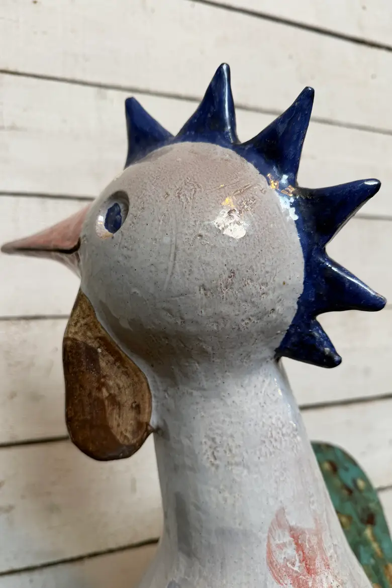 Grand coq en céramique – années 80