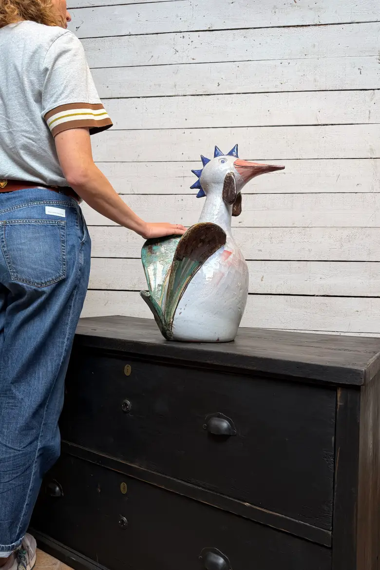 Grand coq en céramique – années 80