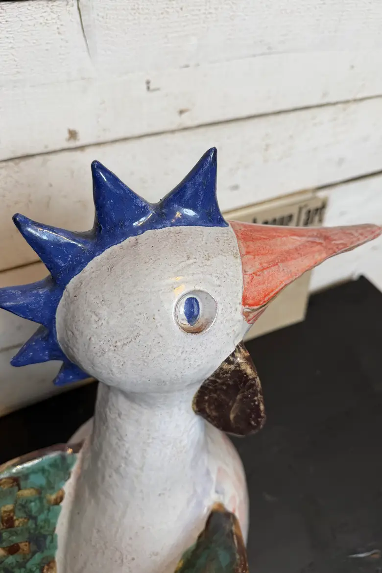 Grand coq en céramique – années 80