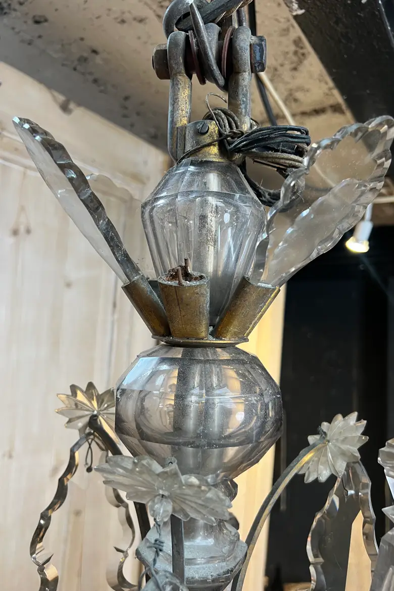 Grand lustre de maison de maître – Début XXe – Style Louis XVI