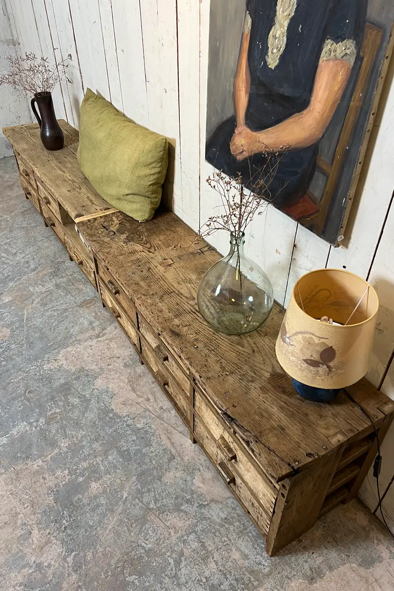 Grand meuble bas d’atelier