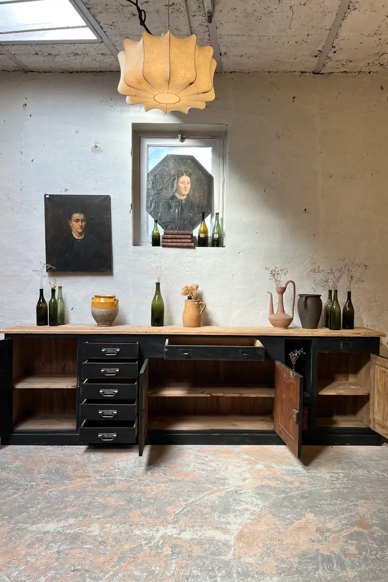Grand meuble d’atelier en bois