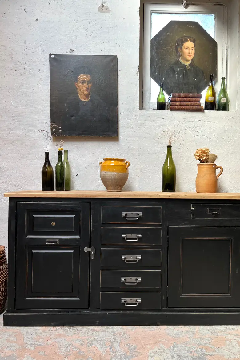 Grand meuble d’atelier en bois