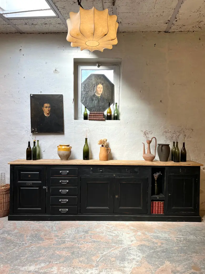 Grand meuble d’atelier en bois