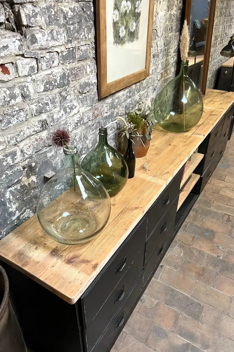 Grand meuble d’atelier en bois Années 50