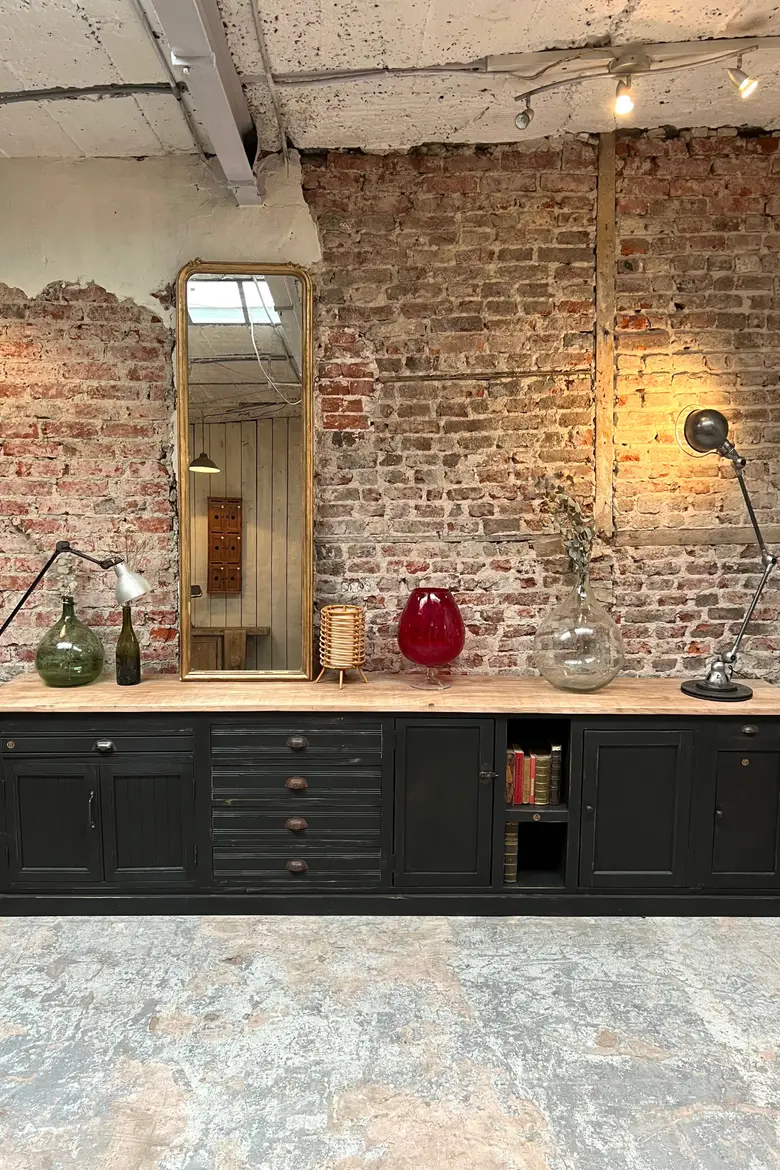 Grand meuble d’atelier en bois Années 50