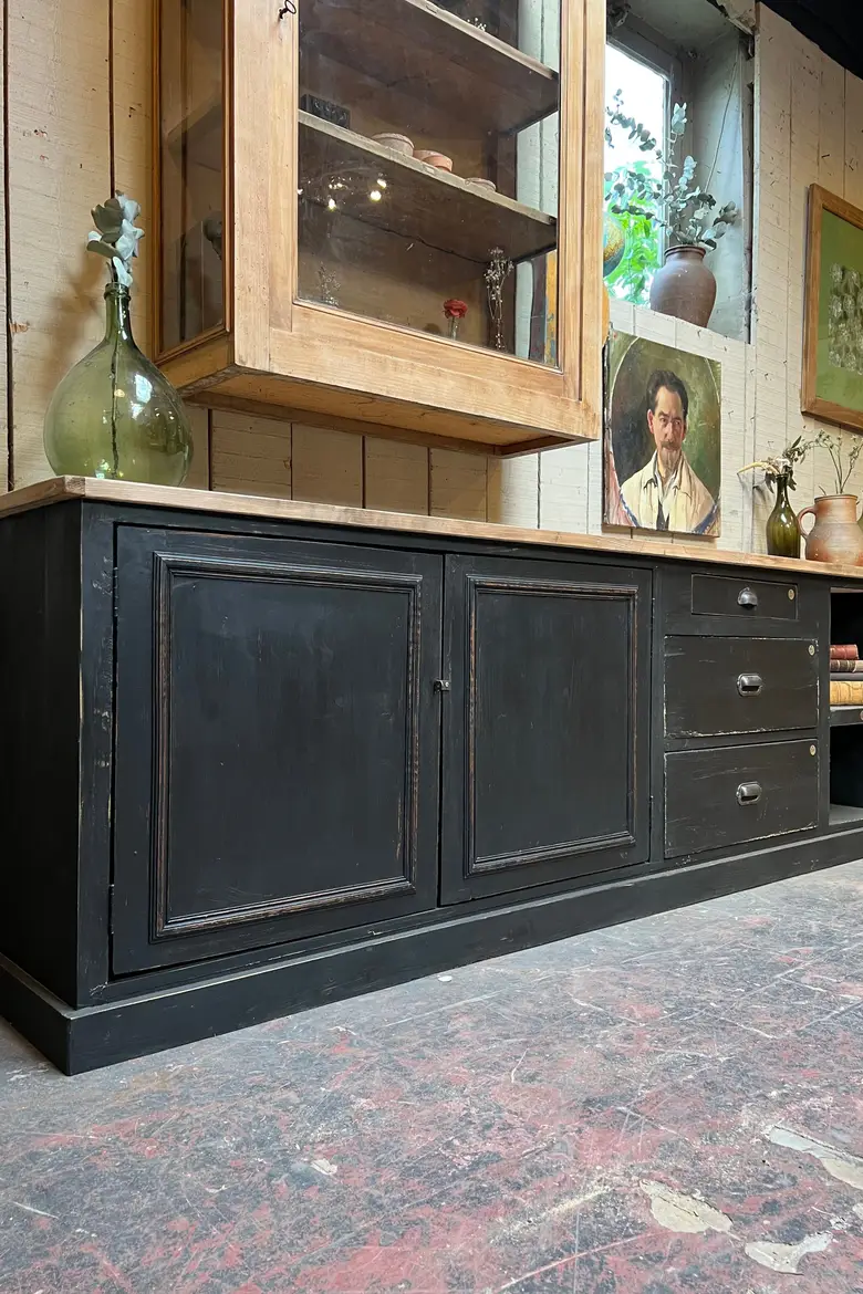 Grand meuble d’atelier en bois Années 50