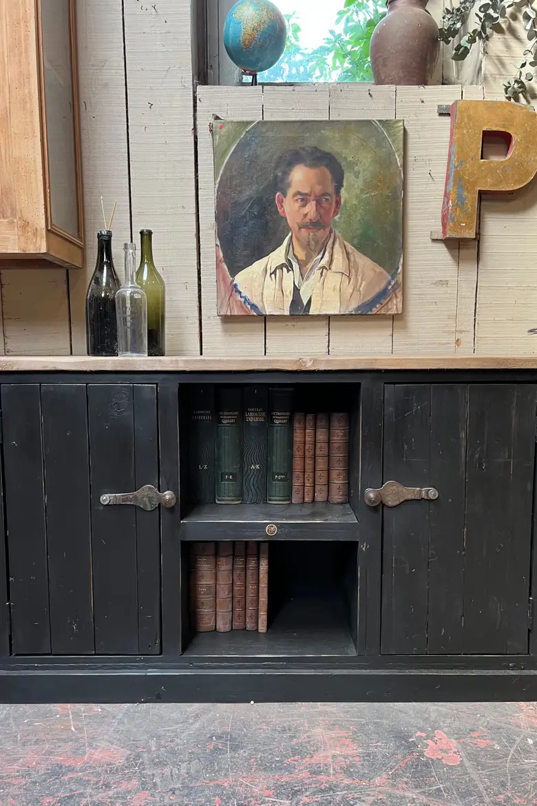 Grand meuble d’atelier en bois Années 50