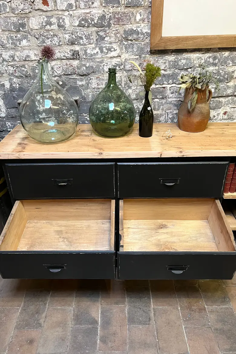 Grand meuble d’atelier en bois Années 50