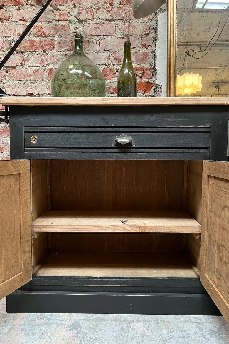 Grand meuble d’atelier en bois Années 50