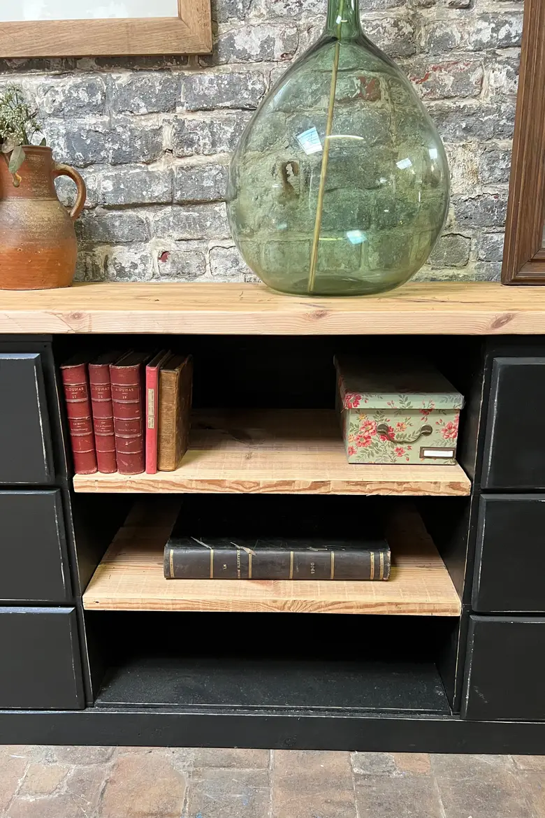 Grand meuble d’atelier en bois Années 50