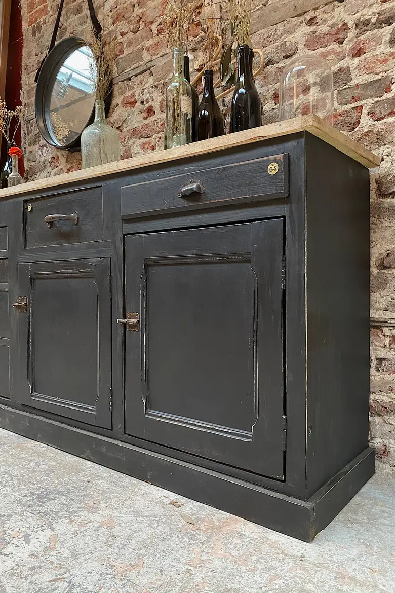 Grand meuble d’atelier en bois Début XXème