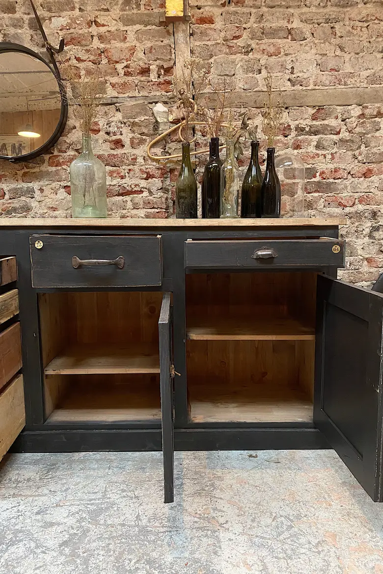 Grand meuble d’atelier en bois Début XXème