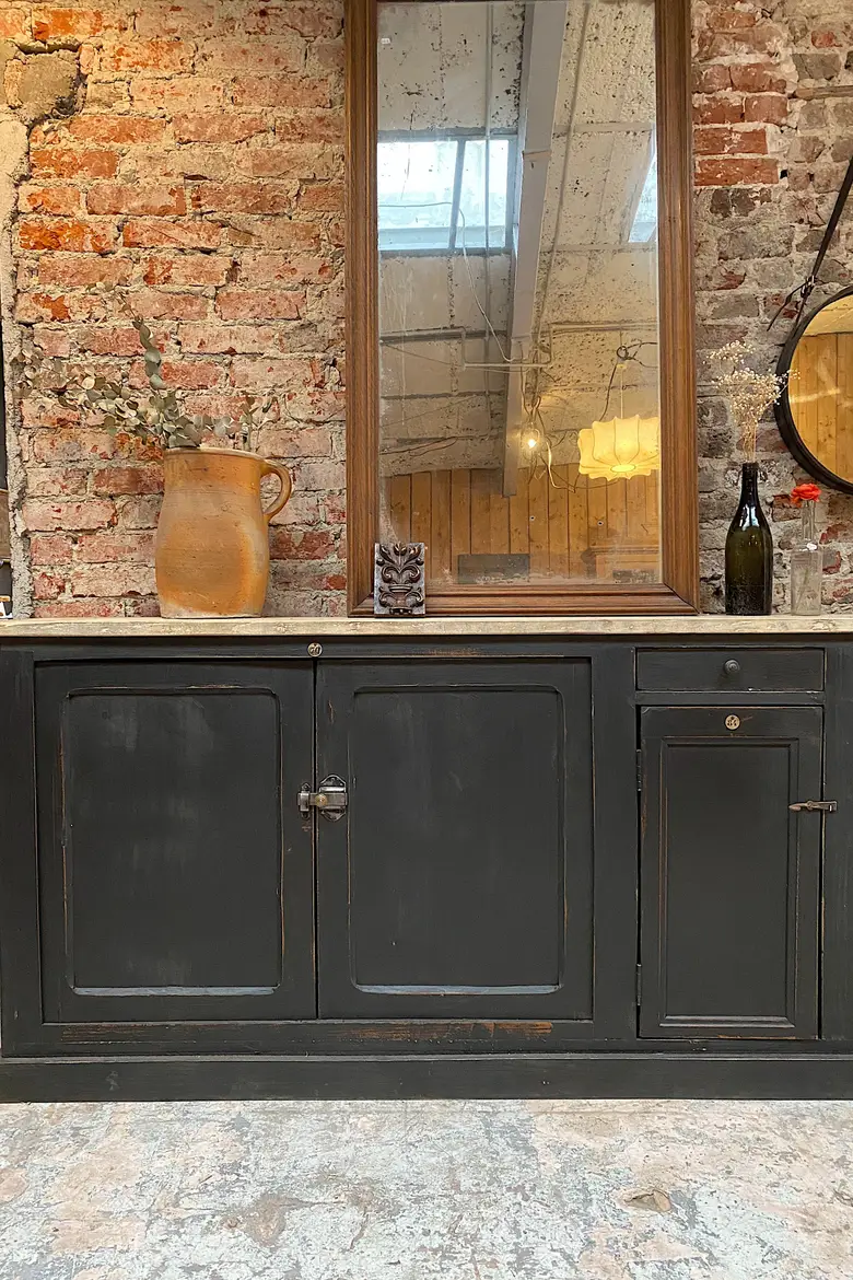 Grand meuble d’atelier en bois Début XXème