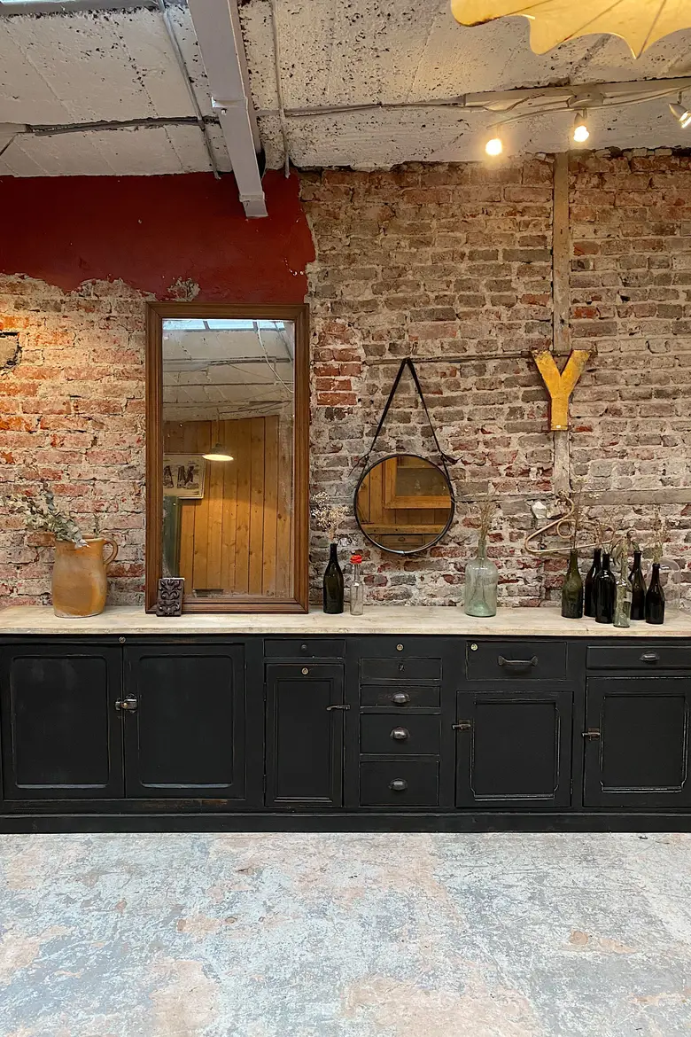 Grand meuble d’atelier en bois Début XXème