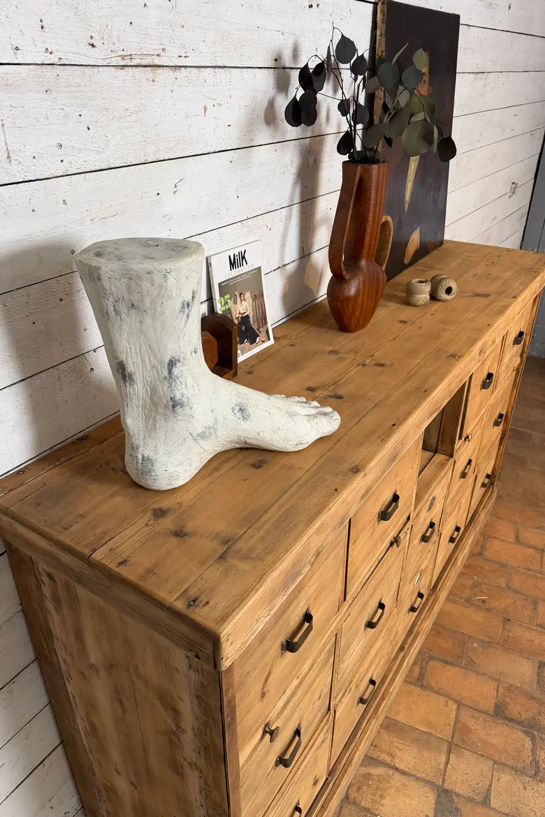 Grand meuble d’atelier en sapin – Début XXe siècle