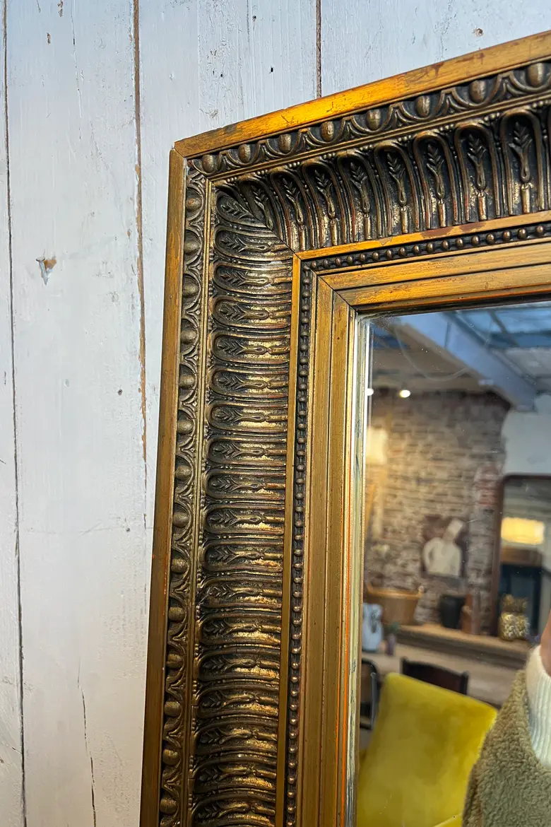 Grand miroir doré