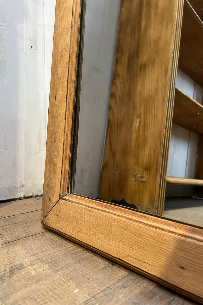 Grand miroir en chêne