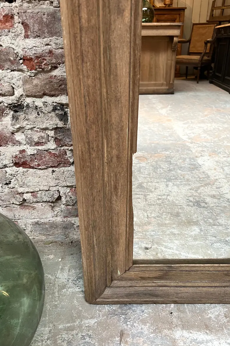Grand miroir en chêne