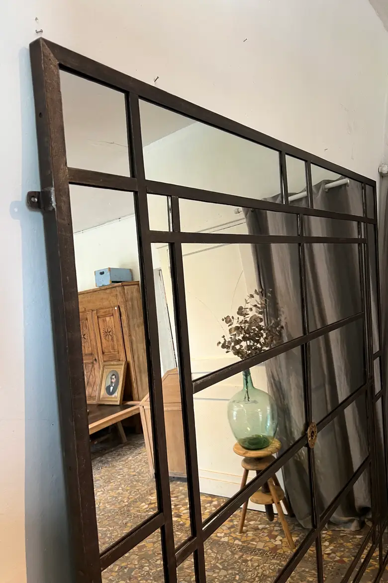 Grand miroir industriel