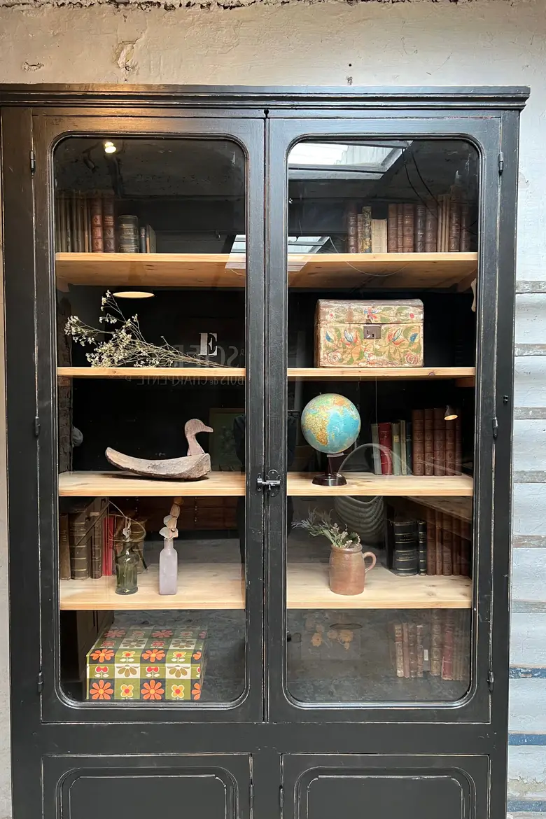 Grande bibliothèque en bois Début XXème