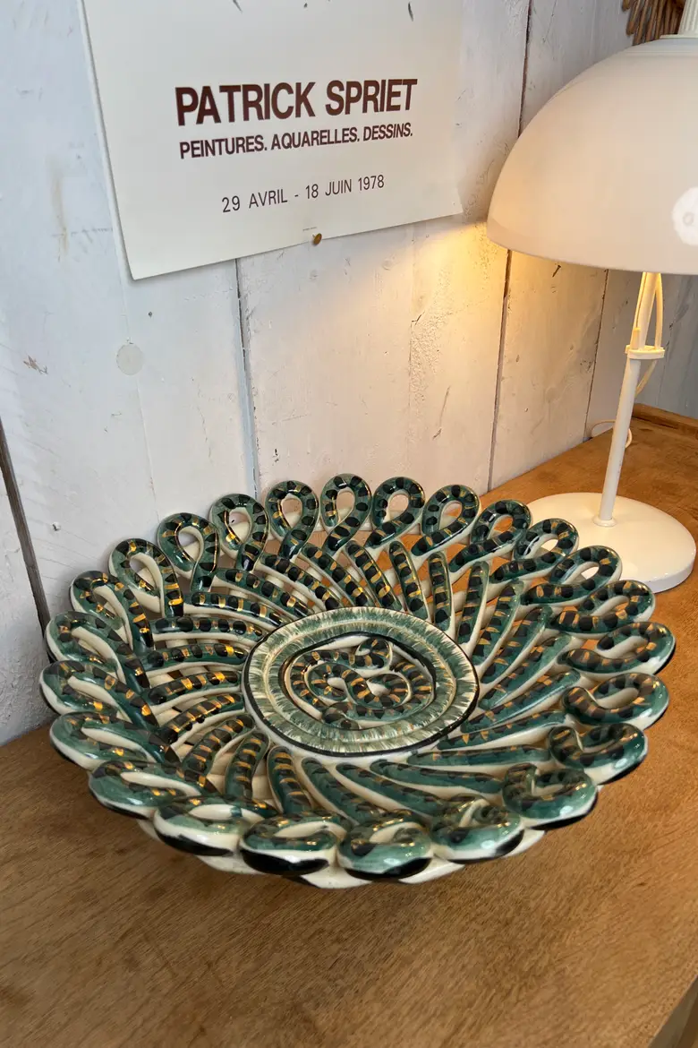 Grande coupe en céramique Vallauris