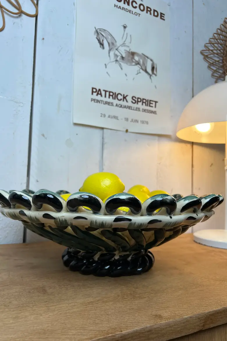 Grande coupe en céramique Vallauris