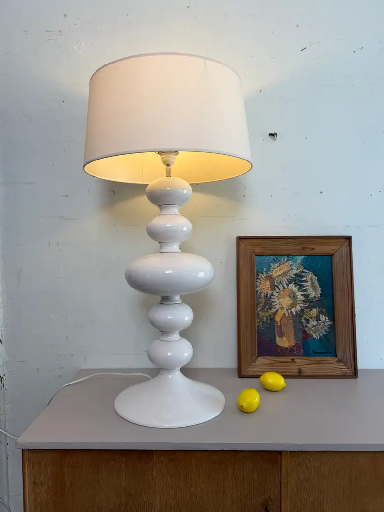 Grande lampe en céramique années 80 — Grande lampe en céramique années 80