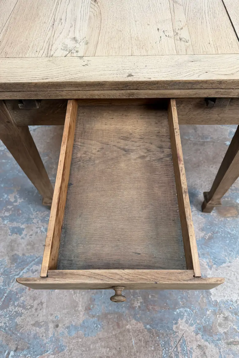 Grande table à rallonges en chêne — début XXe