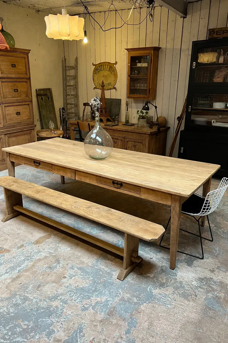 Grande table ancienne en bois Début XXème