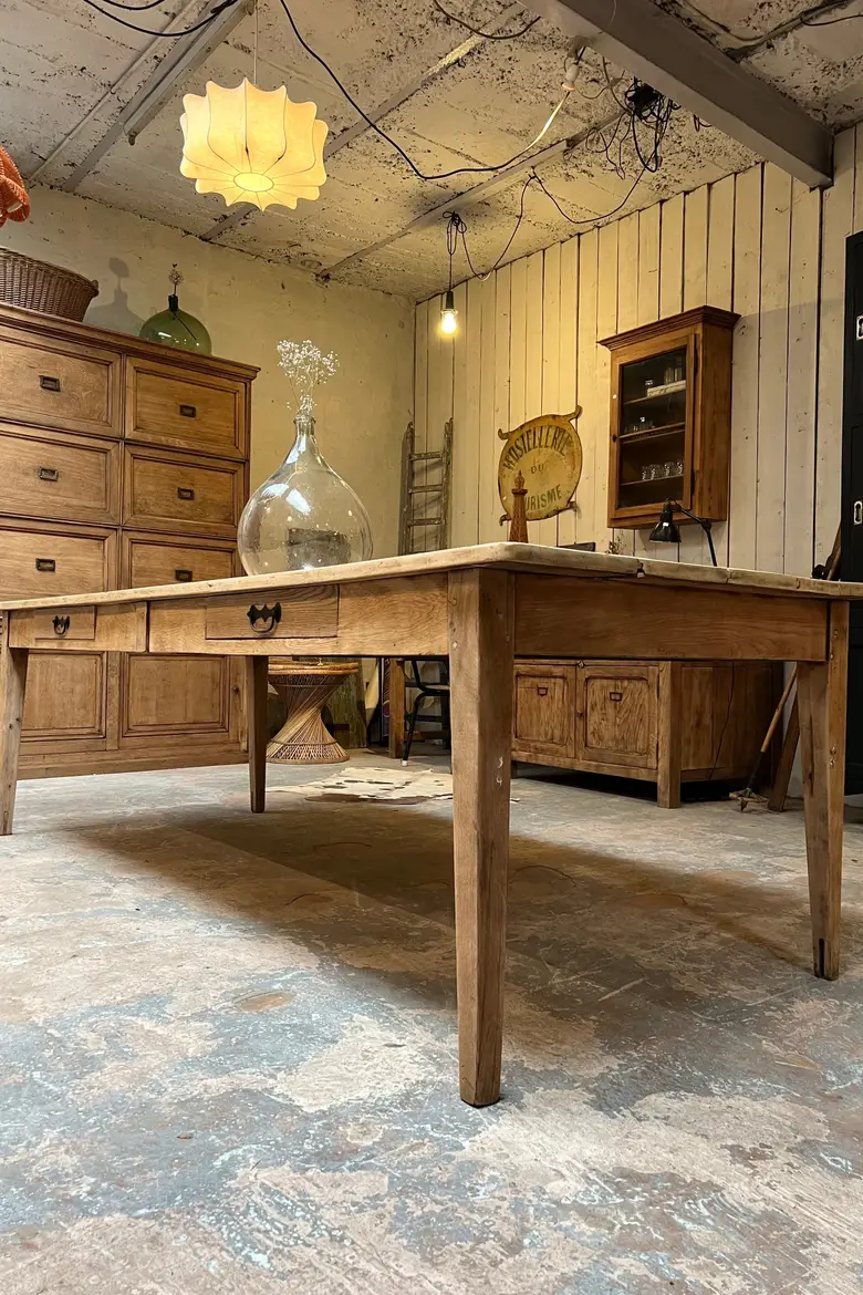 Grande table ancienne en bois Début XXème