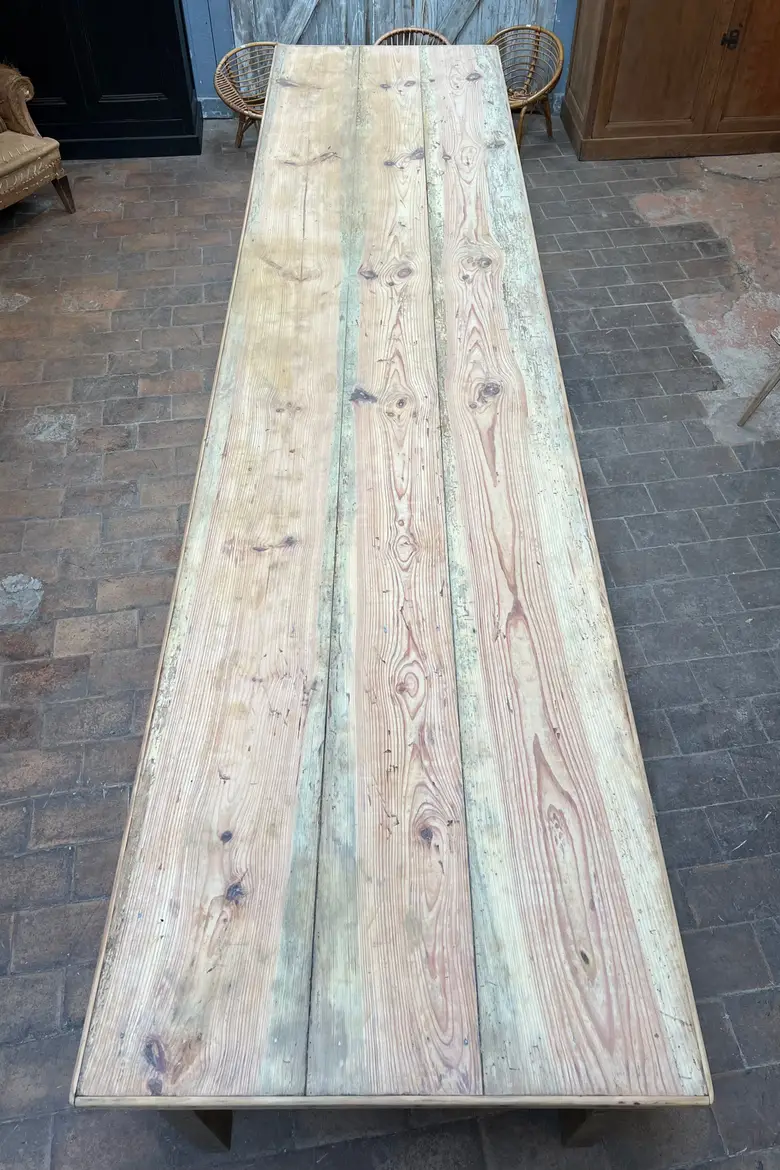 Grande table ancienne en bois Début XXème