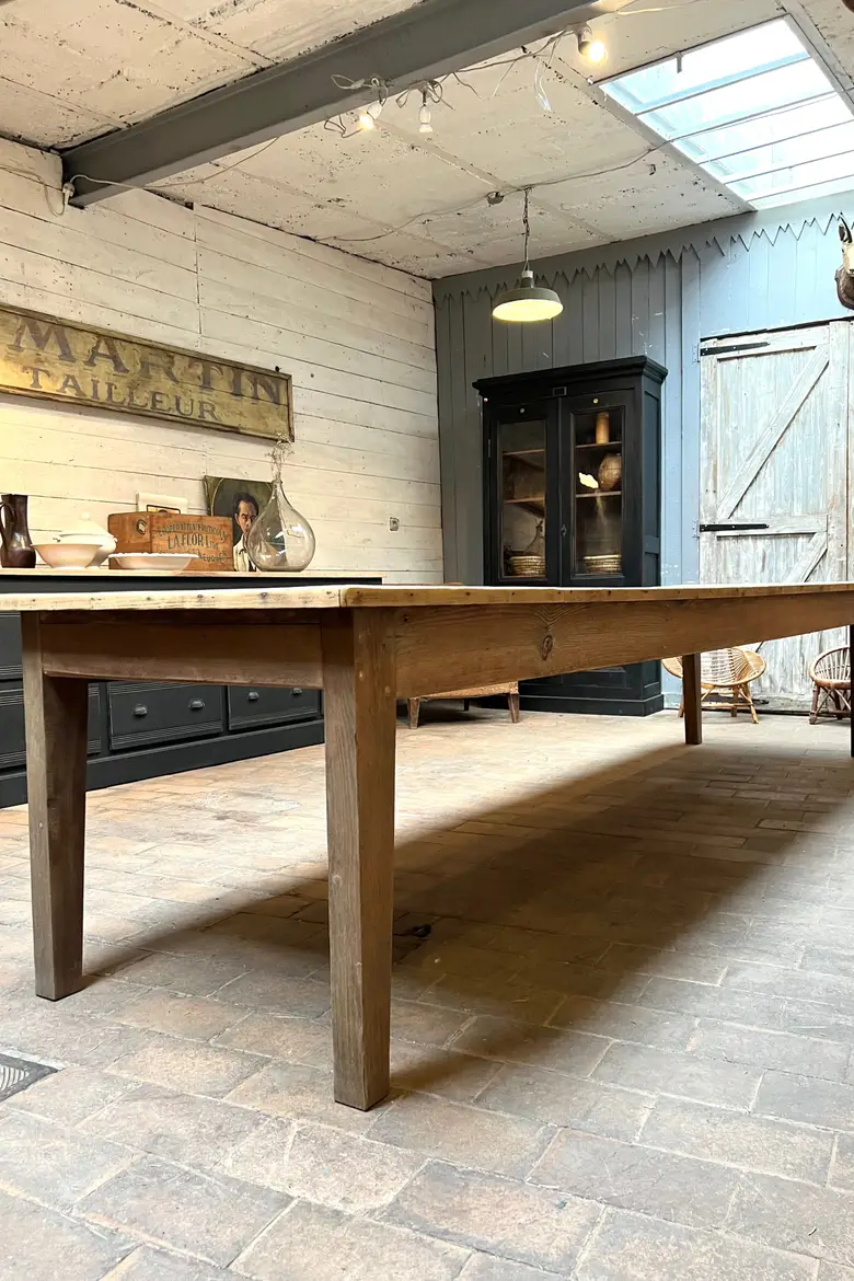 Grande table ancienne en bois Début XXème