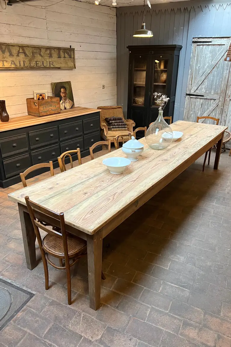 Grande table ancienne en bois Début XXème
