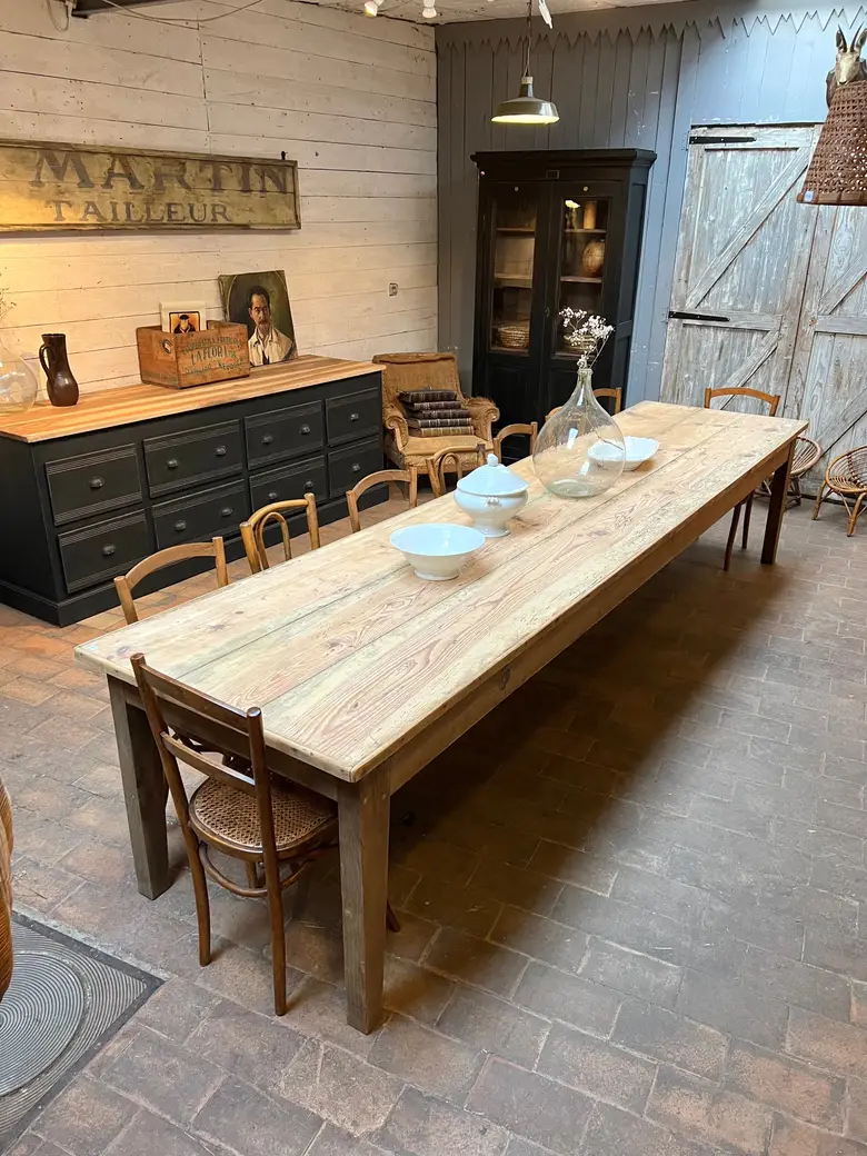 Grande table ancienne en bois Début XXème