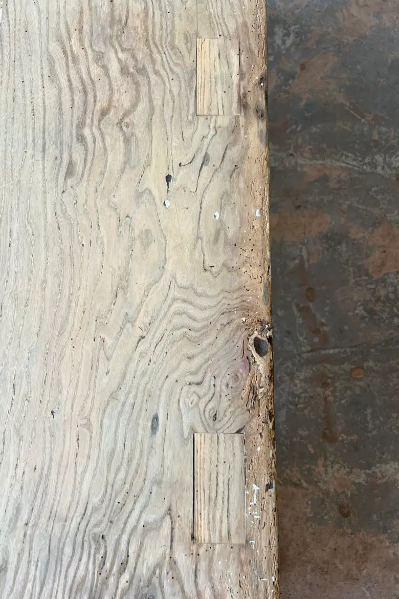 Grande table ancienne en frêne - XIXe siècle