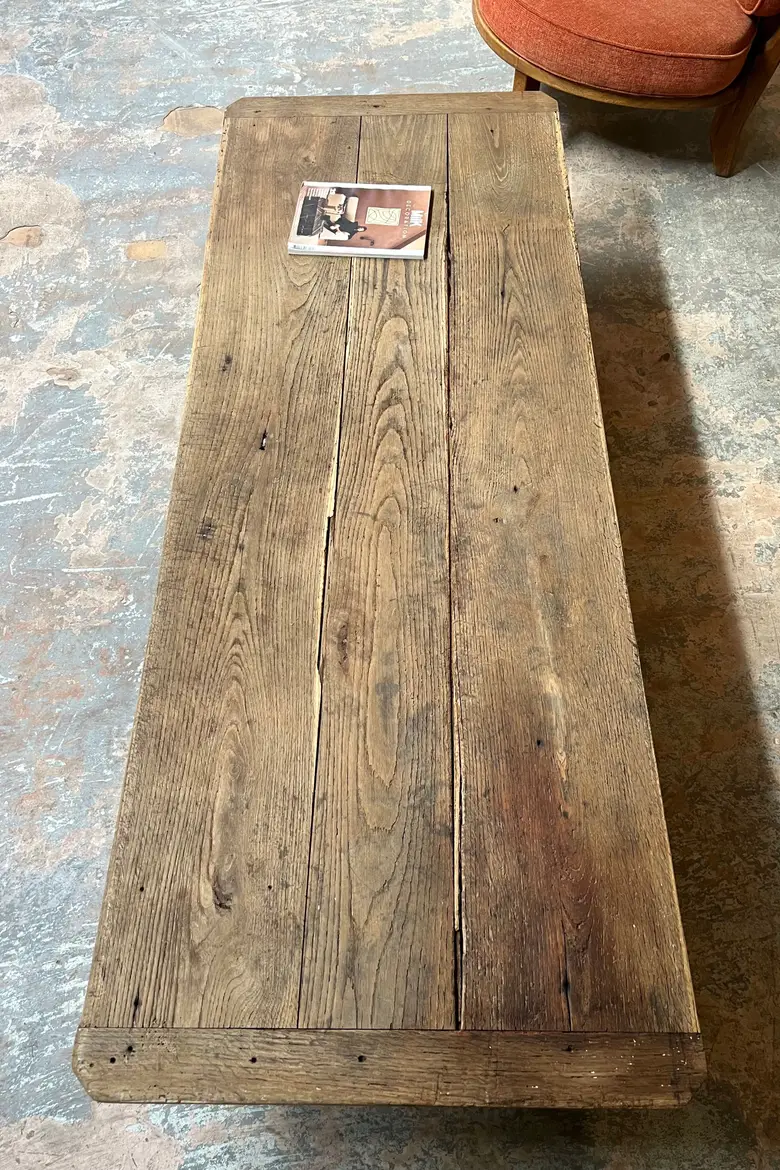 Grande table basse en chêne Début XXème