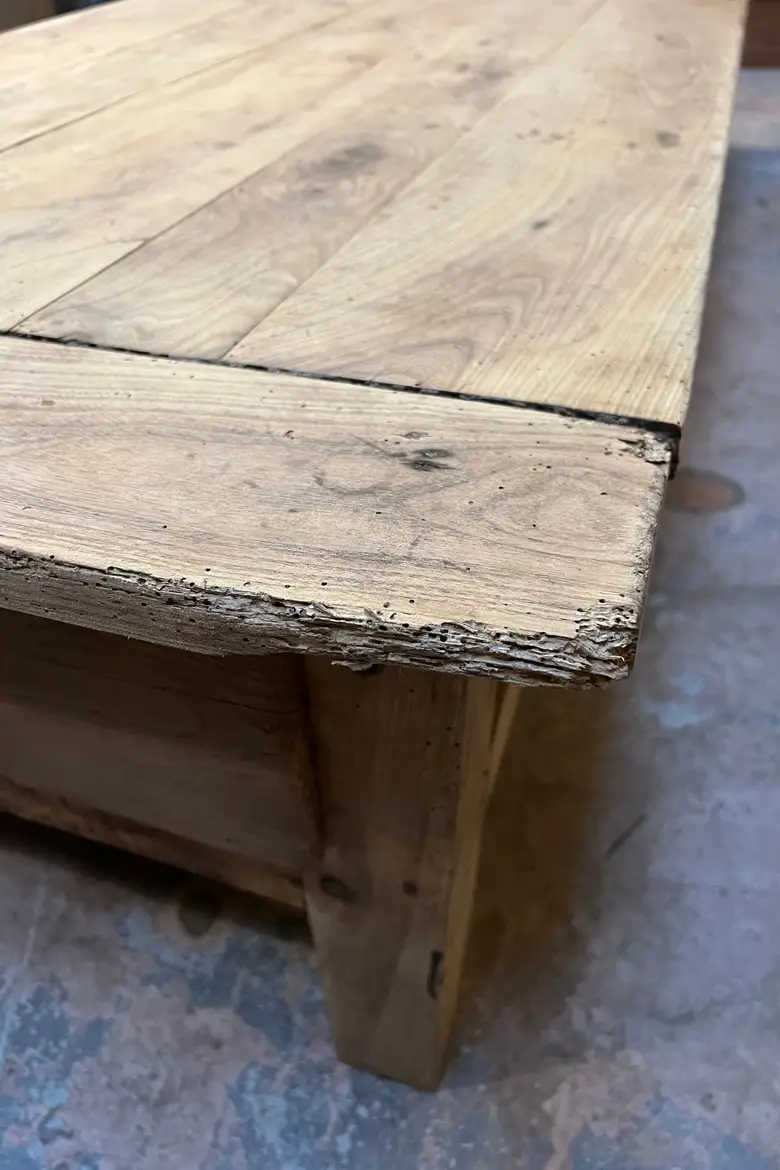 Grande table basse en chêne Début XXème