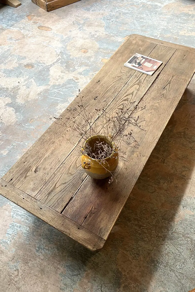Grande table basse en chêne Début XXème