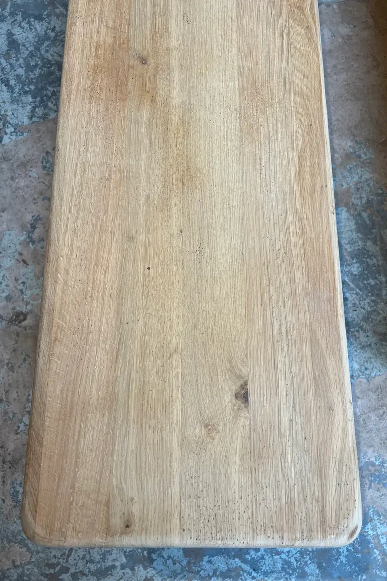 Grande table de bistrot en hêtre Début XXème
