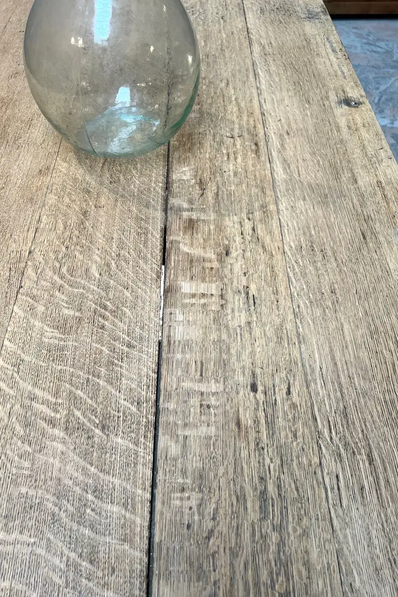 Grande table de confection en chêne Début XXème