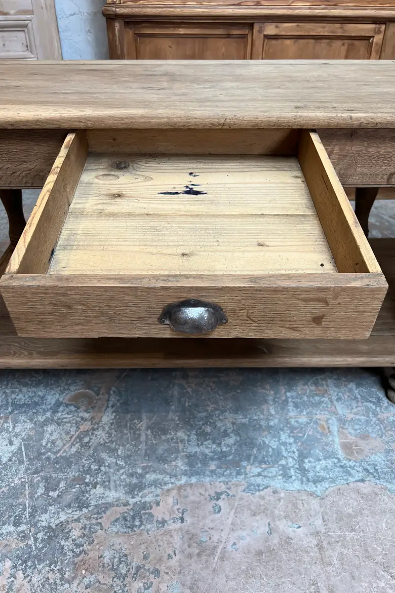 Grande table de drapier en chêne