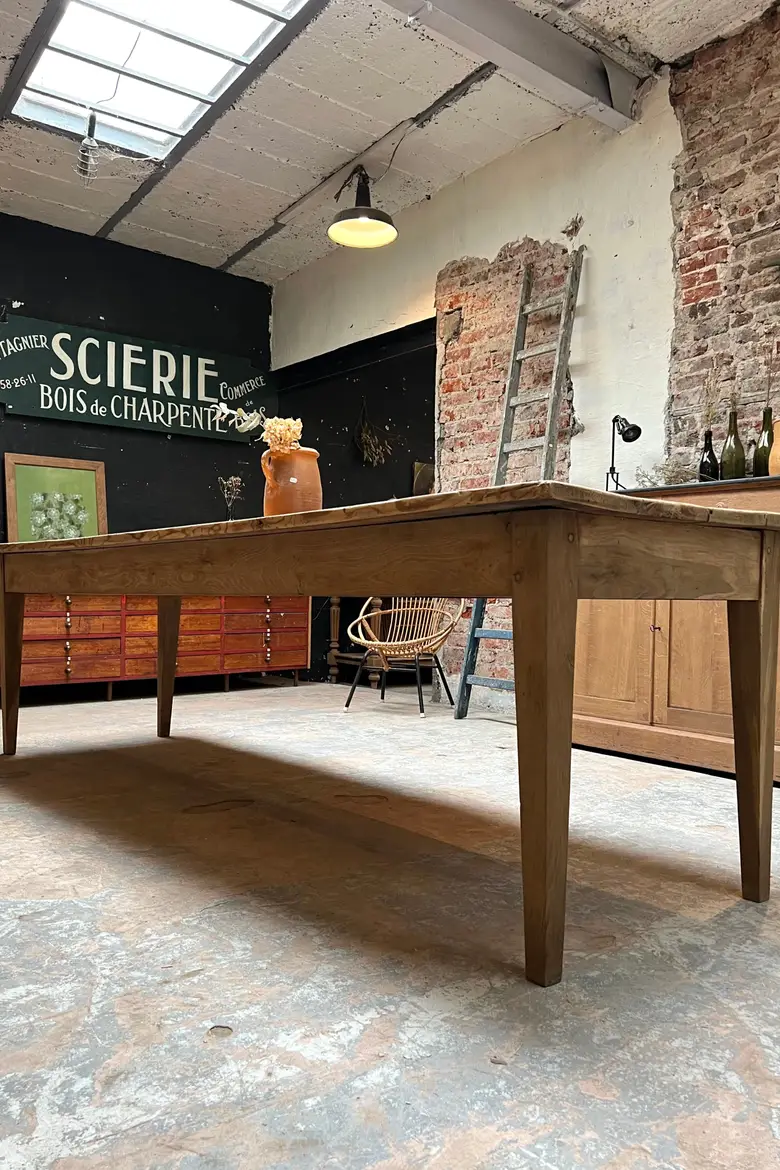 Grande table de ferme Début XXème — Grande table de ferme Début XXème