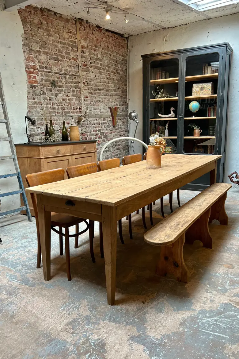 Grande table de ferme Début XXème — Grande table de ferme Début XXème