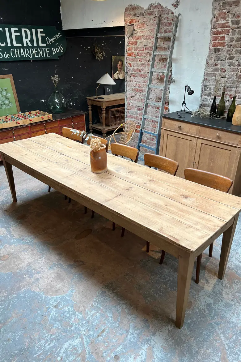 Grande table de ferme Début XXème — Grande table de ferme Début XXème